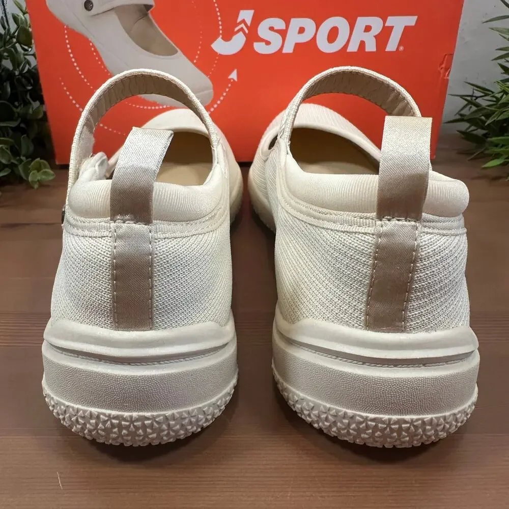 J Sport Women's Melody‎ Mary Jane Cream Shoes Size 7